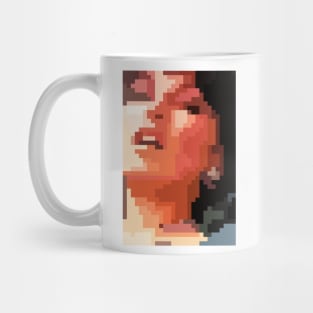 Retro Girl Face (Pixel Art) Mug